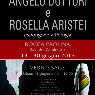 Angelo Dottori e Rosella Aristei alla Rocca Paolina